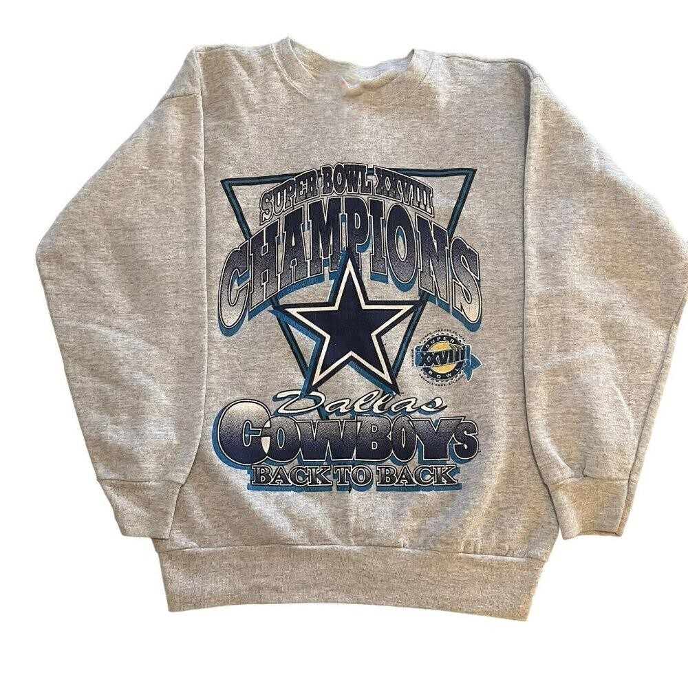 1994 Super Bowl Xxviii Champions Dallas Cowboys Sweatshirt - Picture 1 of 4